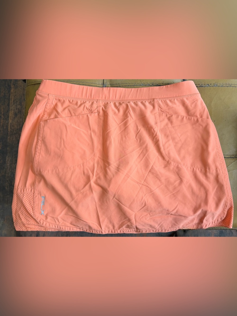 RLX Ralph Lauren Coral Orange Active Skort